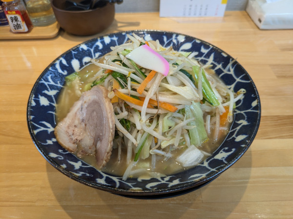 「タンメン正油（野菜増し）1000円」@ラーメン おとの写真