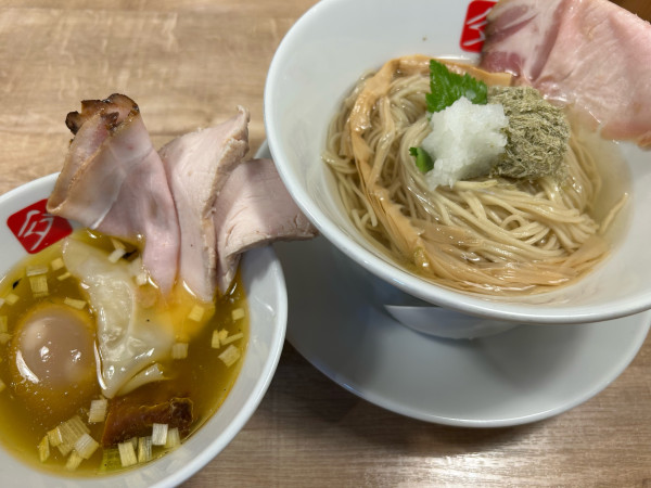 「特製塩つけそば＋和え玉」@KITCHEN TAKANOの写真