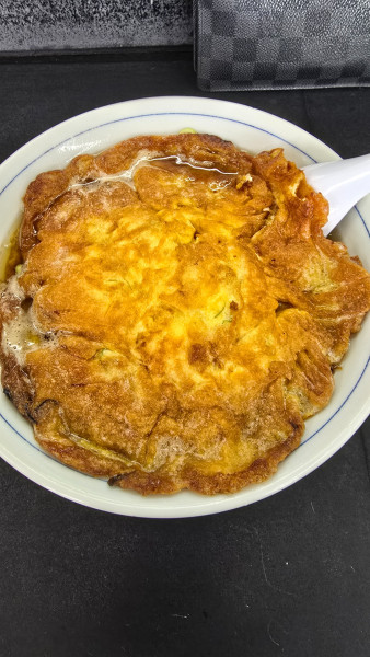 「カニ玉ラーメン　1100円」@蘭苑の写真