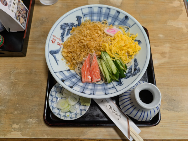 「冷したぬき(そば)：850円」@きそば 松月の写真