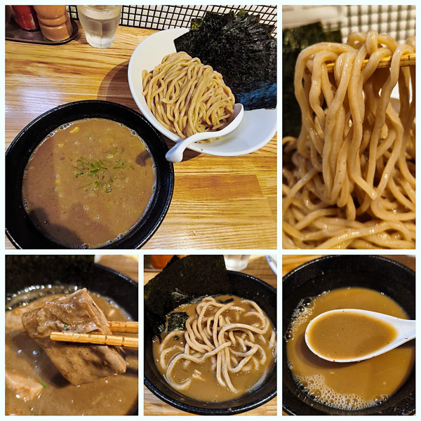 「煮干つけ麺＋海苔＝1200円」@らーめん 改の写真