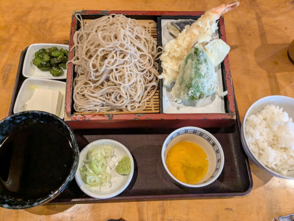 「つけ天せいろ（ランチ）￥1200」@角清の写真