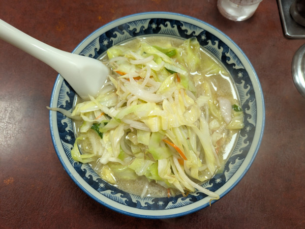 「タンメン(麺固め)：850円」@珍來 五反野駅前店の写真