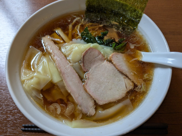 「ワンタン麺」@白河手打ち中華 孫市の写真