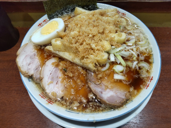 「朝ラー＋豚トッピング、まじり」@大井町立食い中華蕎麦 いりこ屋の写真