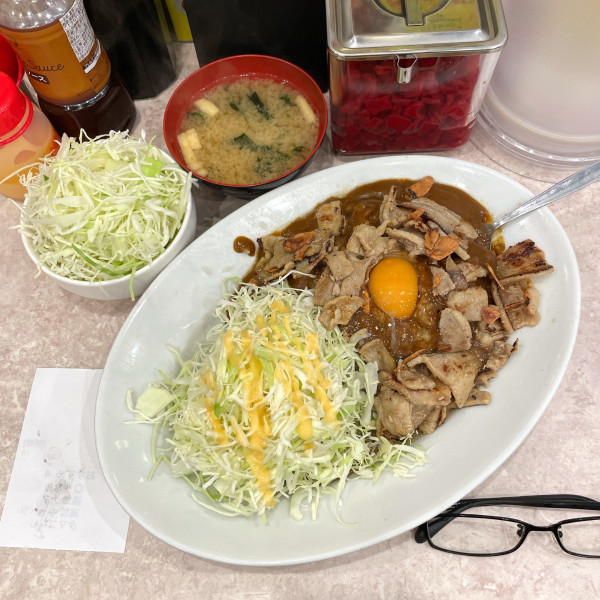 「ガリバタポークカレー」@スタミナカレーの店 バーグ 鶴見店の写真