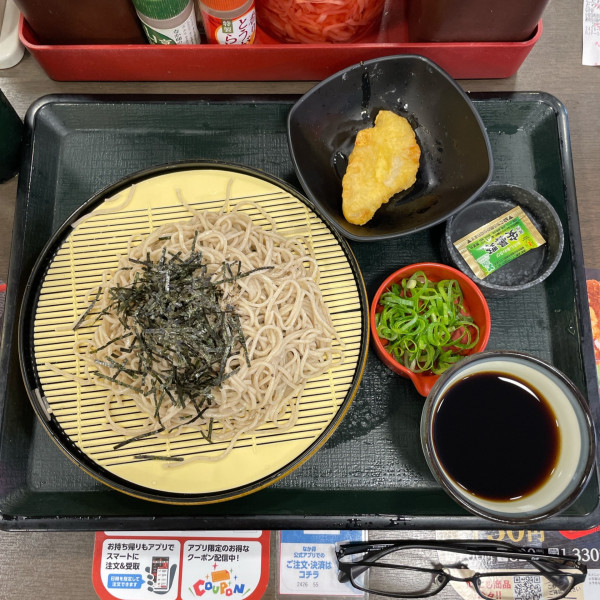 「ざるそば（並）」@なか卯 小田急町田北口店の写真