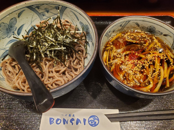 「鶏つけ蕎麦・温・小」@つけ蕎麦 BONSAI 中野店の写真