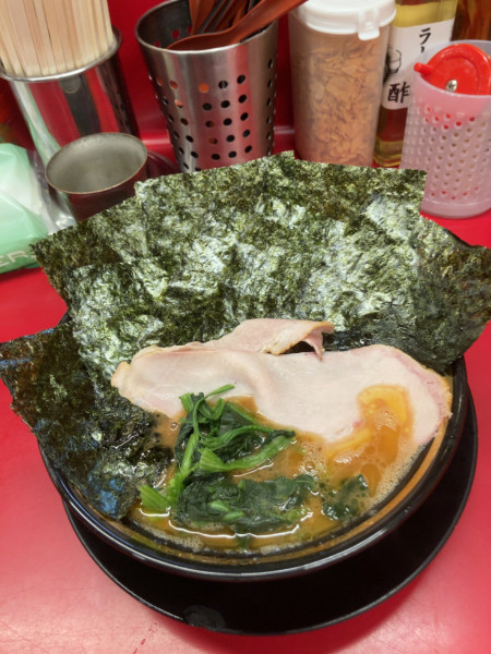 「ラーメン＋ノリ＋ライス　1150円」@柏 王道家の写真