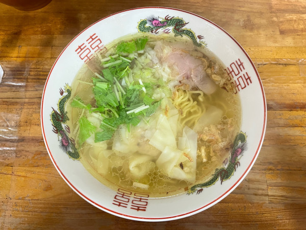 「ワンタンメン（塩）」@支那そば一麺 豊里店の写真