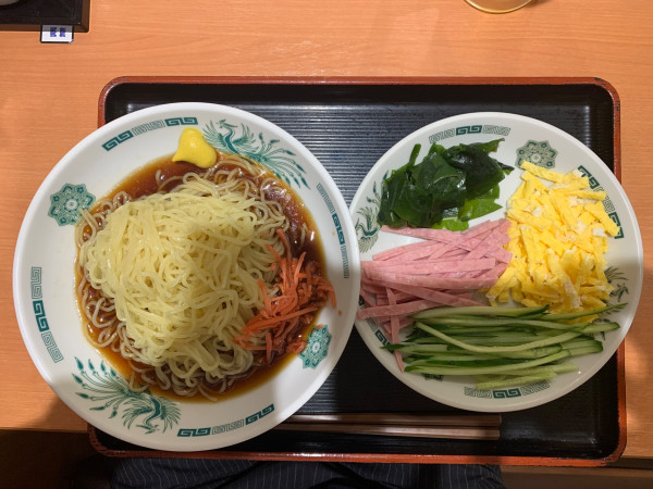 「黒酢しょうゆ冷やし麺」@日高屋 津田沼駅南口店の写真
