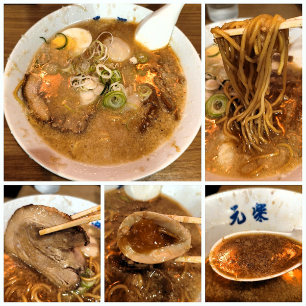 「元らーめん(背脂多め)＋味玉＝1010円」@蔵前元楽 総本店の写真