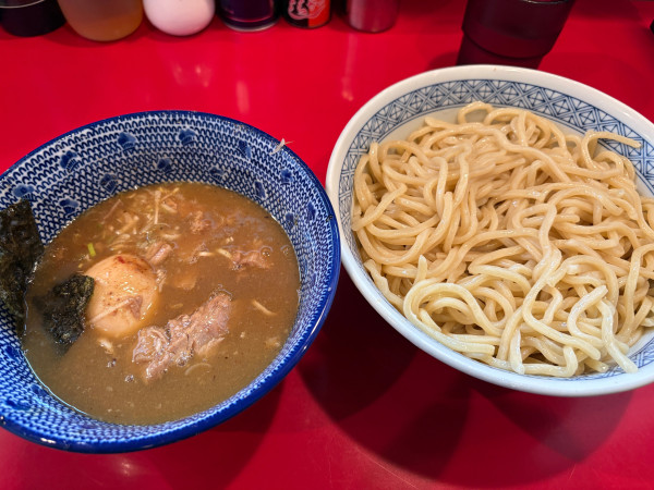 「つけめん（大盛）＋味玉」@自家製中華そば 勢得の写真
