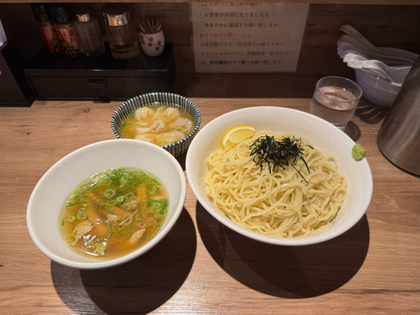 「特製　白醤油つけ麺」@中華soba いそべの写真