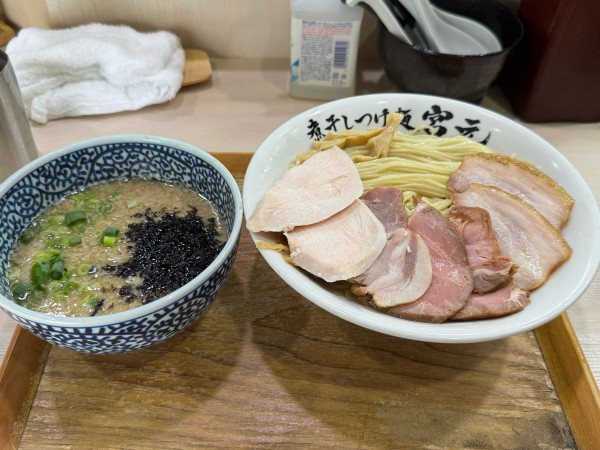 「背脂煮干しつけ麺昆布水version 醤油」@煮干しつけ麺 宮元の写真