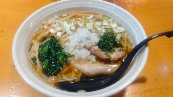 「煮干しそば」@自家製拉麺 暖田。の写真