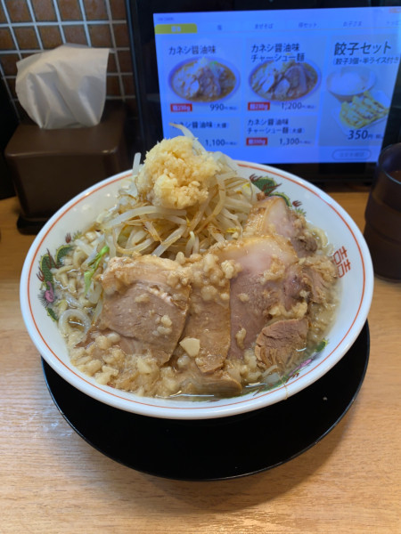 「カネシ醤油チャーシュー麺（大盛り）」@THE魚郎 野田店の写真
