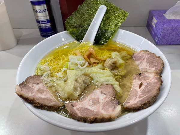 「塩ワンタンチャーシュー￥1,250」@再来軒の写真