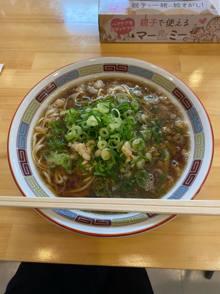 「素そば大盛こってり（ラード）」@中華そば つぼ万の写真