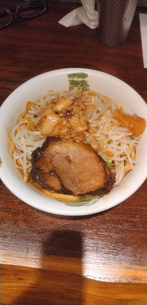 「雷そば並」@ラーメン 雷 東京本丸店の写真