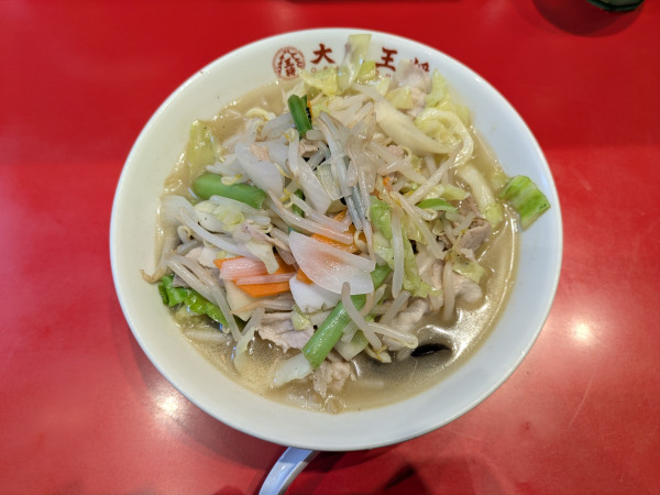 「野菜タンメン：990円」@大阪王将 調布店の写真