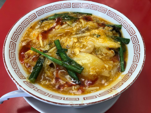 「サンラータンメン」@大阪王将 東長崎店の写真