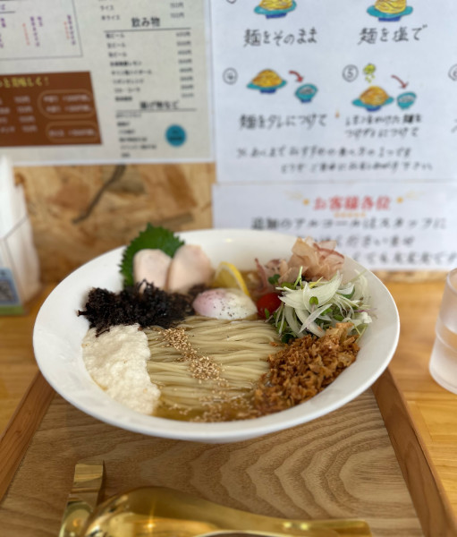 「【夏季限定】冷やしニボコン　塩」@JAPANESE RAMEN マンちゃん 住吉店の写真