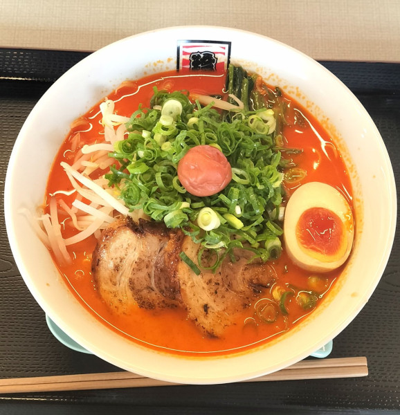 「激辛長浜ラーメン 1100円」@珍竹林の写真