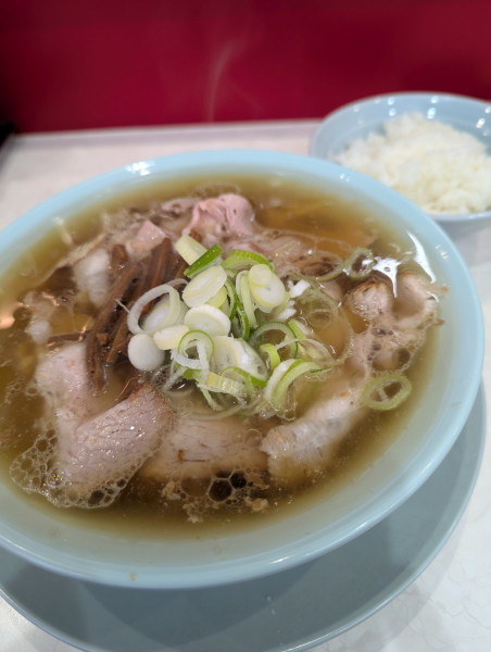 「中華そば+無料めし」@なぎちゃんラーメン 元住吉店の写真