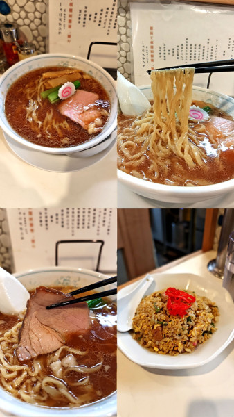 「『生姜醤油そば+半炒飯(¥1000+350)』」@中華食堂 麺笑飯店の写真