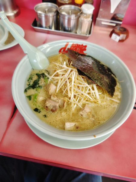 「醤油ネギラーメン(中盛)(840+150円)」@ラーメン山岡家 瑞穂店の写真