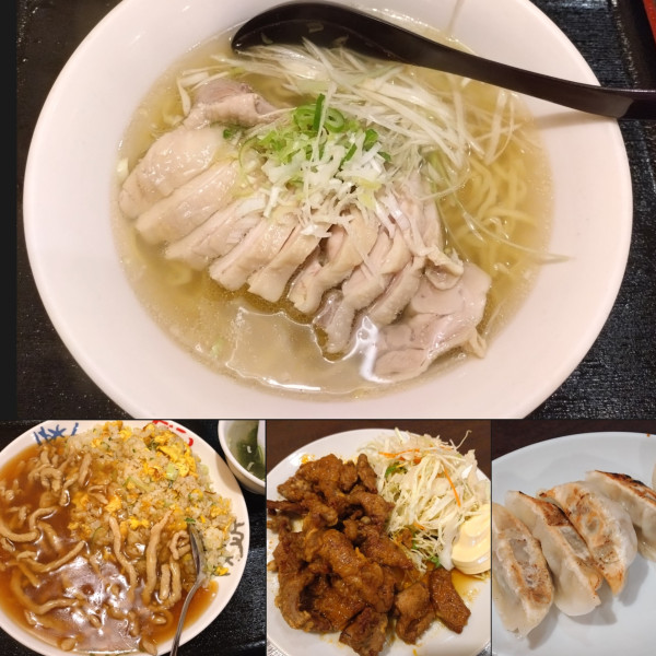 「あっさり鶏塩そば ￥800」@中華料理 珍来 鶴瀬店の写真