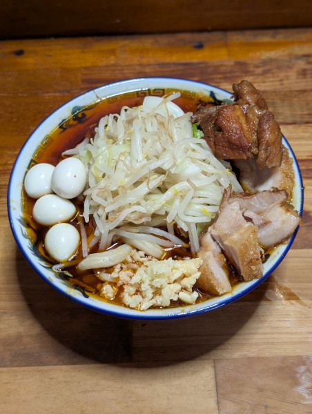 「カレーマサラ もっとも太い麺 小 少なめ＋うずら」@蓮爾 新町一丁目店の写真