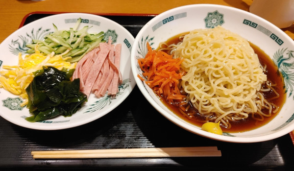 「黒酢しょうゆ冷し麺（650円）」@日高屋 鴻巣下忍店の写真