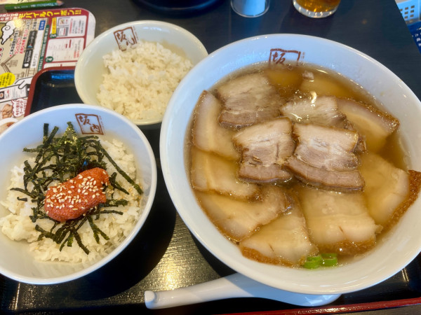 「焼豚ラーメン 大盛」@喜多方ラーメン坂内 上尾店の写真