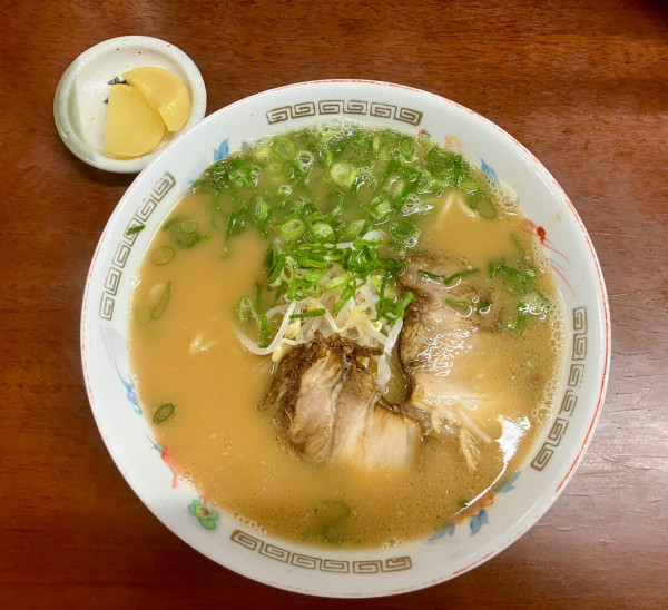 「ラーメン小　650円」@とくだラーメンの写真