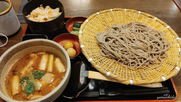 「わさび味噌せいろそば定食」@信州そば処 そじ坊 さいたま新都心店の写真