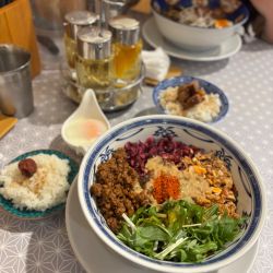 濃厚担担麺 中辛(温玉ダイブめしセット)