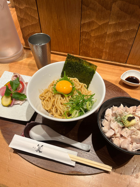 「煮干しまぜそば」@銀座 篝 六本木ヒルズ店の写真