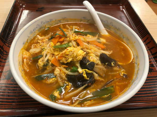 「旨辛菜麺」@ぎょうざの満洲 東長崎南口店の写真