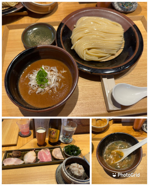 「つけめん（並）＋特選全部乗せ（焼売ver）」@中華蕎麦 とみ田の写真