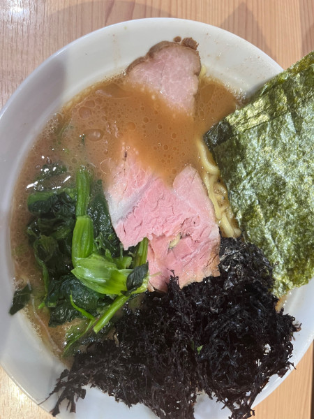 「ラーメン並900円+黒ばらのり150円」@漢ラーメン 室の写真