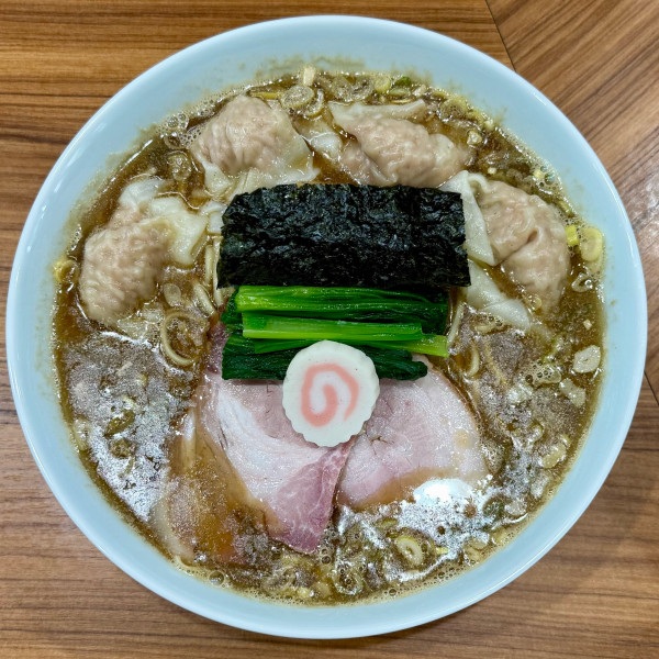 「ワンタン正油 ¥1,600 麺大盛り ¥250」@中華そば 西川の写真