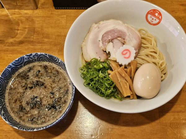 「【限定】つけ麺中＋煮玉子　1000＋100円」@らーめん のぶの写真