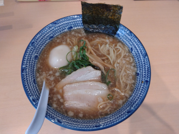 「味玉焼きあご中華そば¥1000-」@焼きあご中華そば おおなみ 西日暮里店の写真