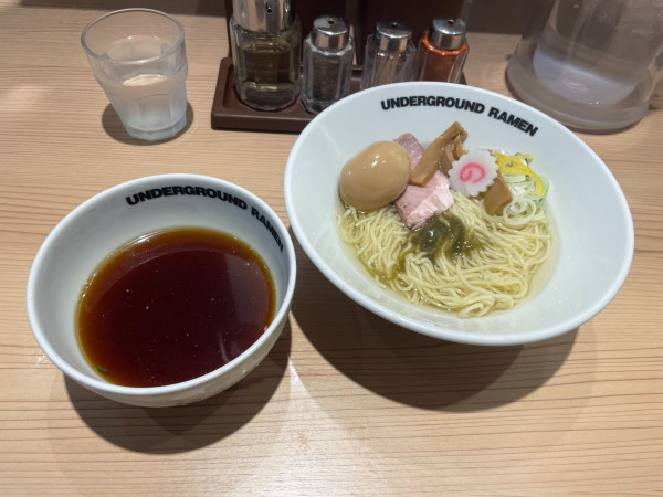 「冷やし昆布水つけめん(限定)」@頑者 UNDERGROUND RAMEN 川越駅店の写真