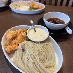チキン南蛮と冷し中華つけ麺