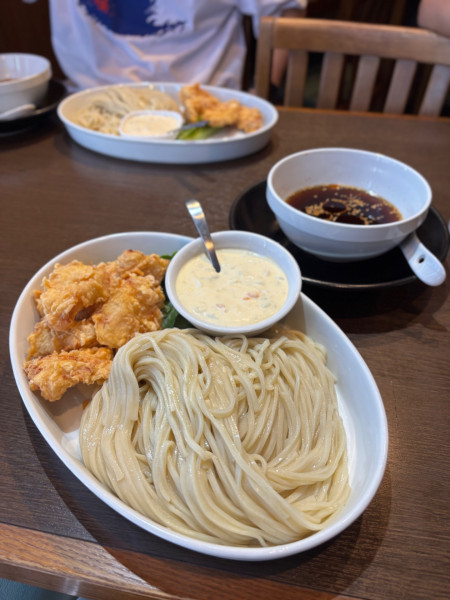 「チキン南蛮と冷し中華つけ麺」@麺創 なな家の写真