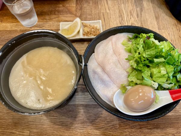 「鶏白湯塩つけ麺」@麺屋時茂の写真