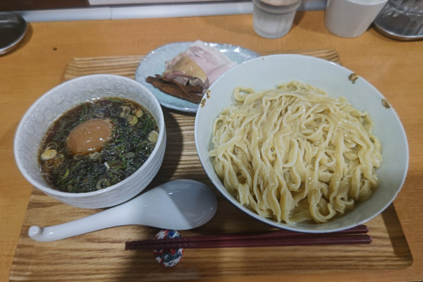 「つけ麺(醤油) 大盛+味玉」@らーめん亭 ひなり竜王の写真